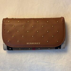 Burberry Tan Studded Women's Wallet